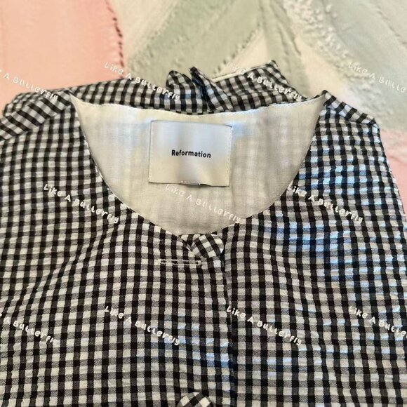 Reformation Mika Two Piece - Black and White Check - Picture 9 of 12